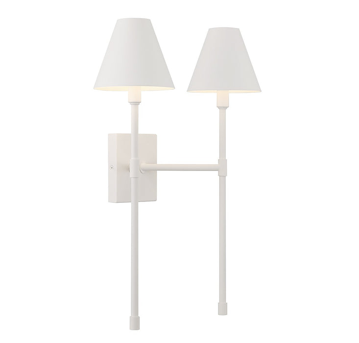 Savoy House - 9-5202-2-83 - Two Light Wall Sconce - Jefferson - Bisque White