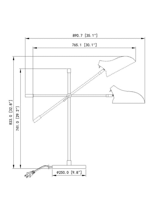 Z-Lite - 1942TL-MB - One Light Table Lamp - Bellamy - Matte Black