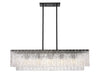 Z-Lite - 1943-42L-MB - Five Light Linear Chandelier - Glacier - Matte Black