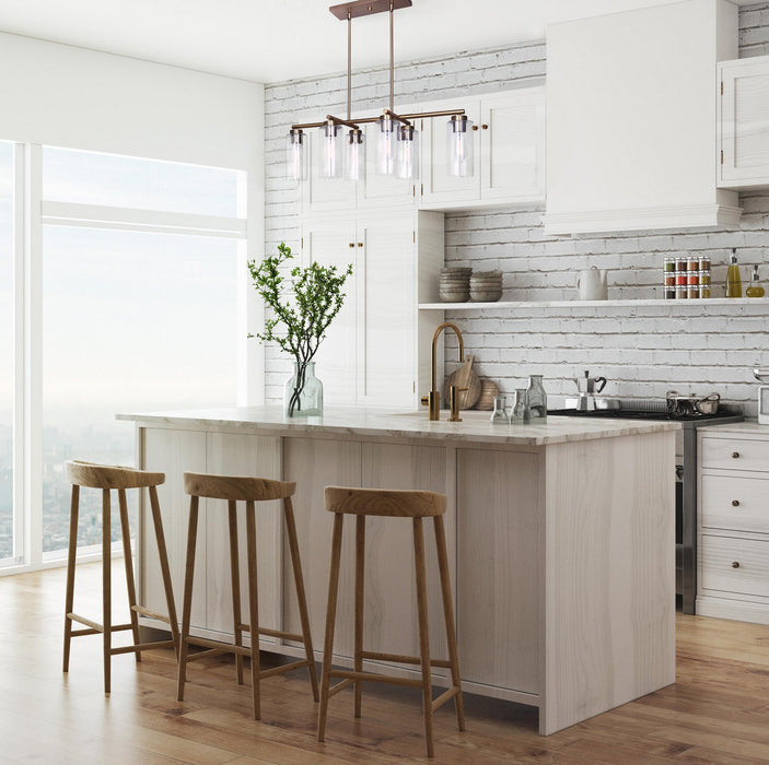 Canarm - ICH671B06GD - Six Light Chandelier - Jett - Gold