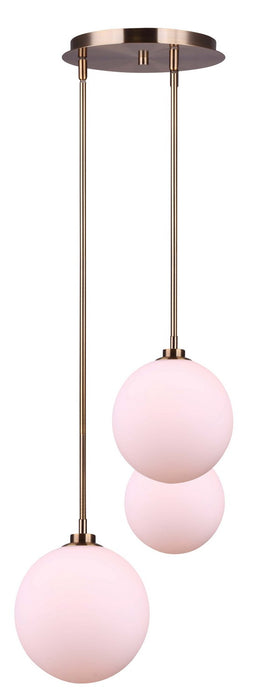 Canarm - IPL1032A03GD - Three Light Pendant - Simone - Gold