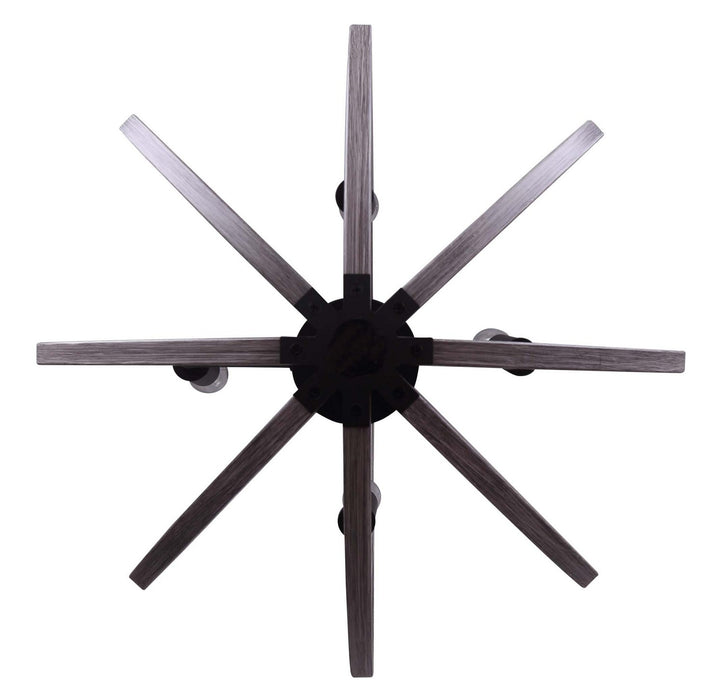 Canarm - IPL673B04BKD20 - Four Light Pendant - Armelle - Black/Grey/Faux Wood