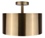Canarm - ISF669B03GD - Three Light Semi-Flush Mount - Lola - Gold
