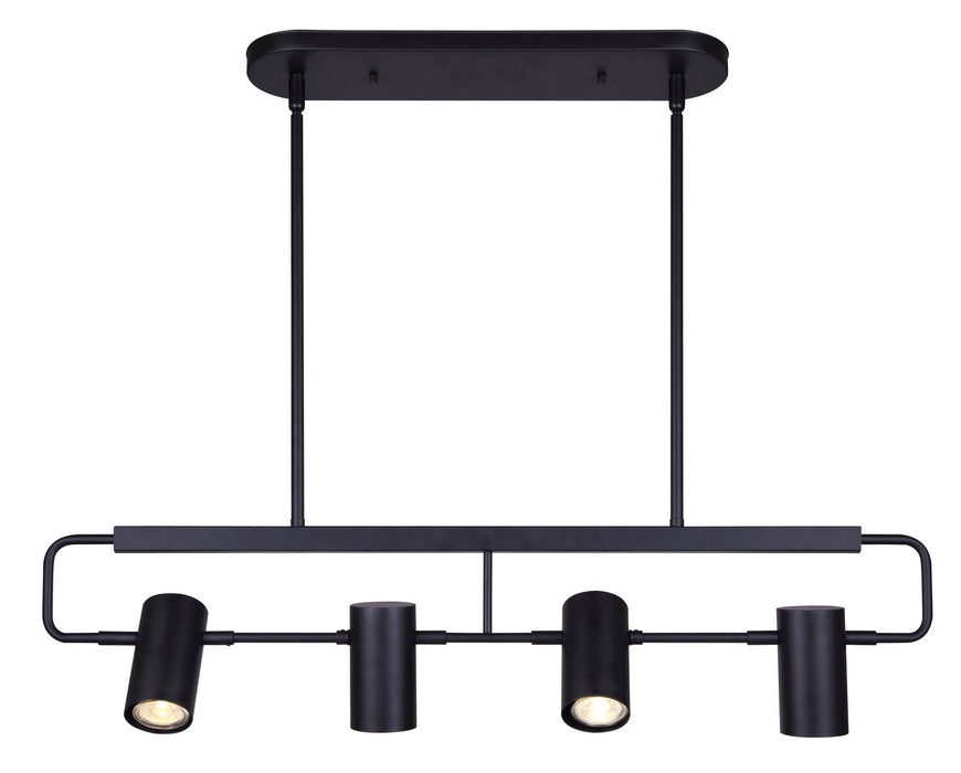 Canarm - IST697B04BK10 - Four Light Track Lighting - Leal - Black