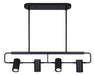 Canarm - IST697B04BK10 - Four Light Track Lighting - Leal - Black
