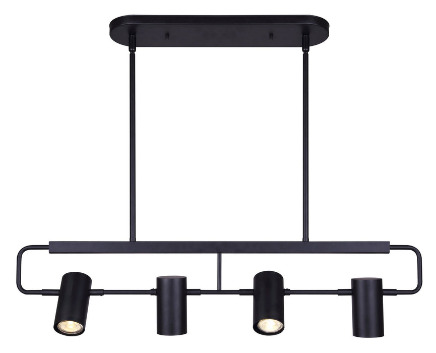 Canarm - IST697B04BK10 - Four Light Track Lighting - Leal - Black