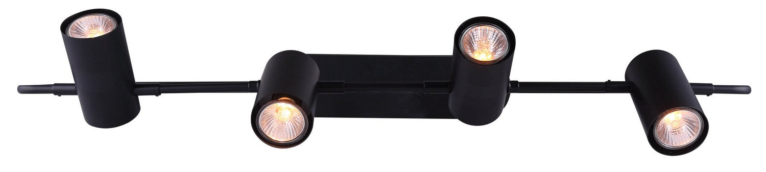Canarm - IST697B04BK10 - Four Light Track Lighting - Leal - Black