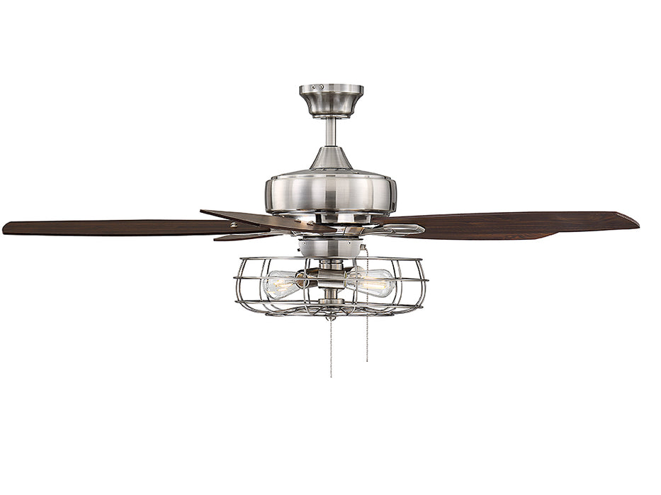 Savoy House - 52-830-5RV-187 - 52" Ceiling Fan - Wind Star - Brushed Pewter