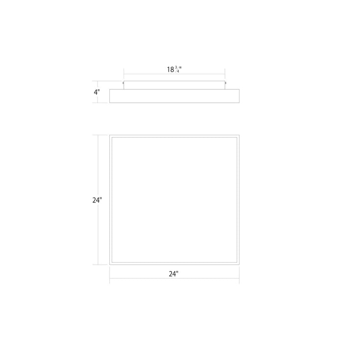 Sonneman - 3977.03 - LED Surface Mount - Pi - Satin White