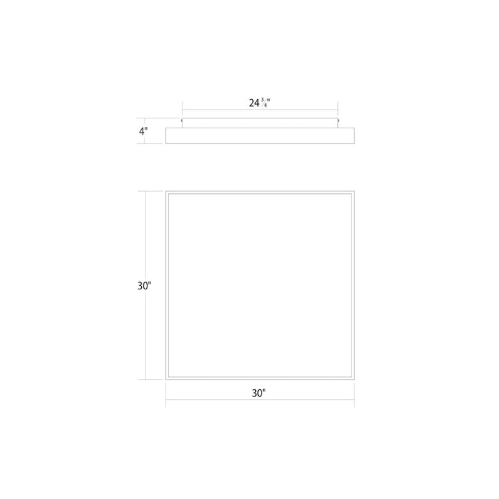 Sonneman - 3978.03 - LED Surface Mount - Pi - Satin White