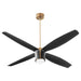 Quorum - 3-116-4015 - 60"Ceiling Fan - Samaran - Aged Brass