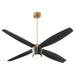 Quorum - 3-116-4015 - 60"Ceiling Fan - Samaran - Aged Brass