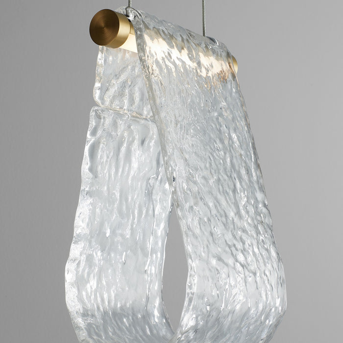 Quorum - 3-602-40 - LED Pendant - Veer - Aged Brass