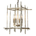 Hubbardton Forge - 101315-SKT-86 - Four Light Chandelier - Tura - Modern Brass