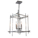 Hubbardton Forge - 101316-SKT-85 - Four Light Chandelier - Tura - Sterling