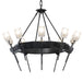 Hubbardton Forge - 101525-SKT-10-YC0369 - Ten Light Chandelier - Echo - Black
