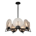 Hubbardton Forge - 131059-SKT-MULT-10-AR - Seven Light Pendant - Callisto - Black