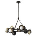 Hubbardton Forge - 131068-SKT-MULT-14-86-GG0711 - Nine Light Pendant - Brooklyn - Oil Rubbed Bronze