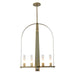 Hubbardton Forge - 131071-SKT-MULT-86-FD0611 - Eight Light Pendant - Triomphe - Modern Brass