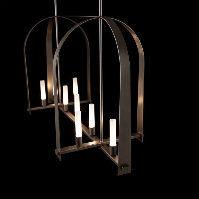 Hubbardton Forge - 131075-SKT-MULT-07-FD0462 - Nine Light Pendant - Triomphe - Dark Smoke