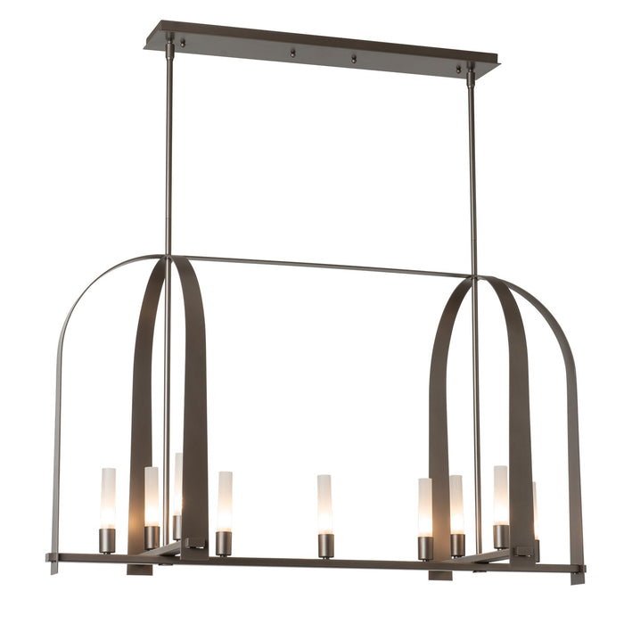 Hubbardton Forge - 131075-SKT-MULT-07-FD0462 - Nine Light Pendant - Triomphe - Dark Smoke