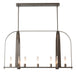 Hubbardton Forge - 131075-SKT-MULT-07-FD0462 - Nine Light Pendant - Triomphe - Dark Smoke