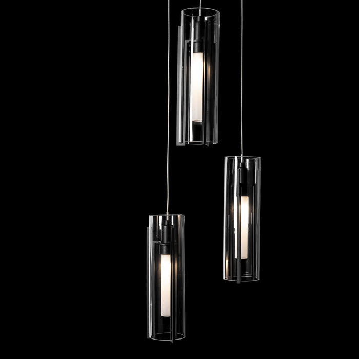 Hubbardton Forge - 131124-SKT-STND-10-ZM0065 - LED Pendant - Exos Glass - Black