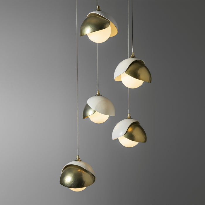 Hubbardton Forge - 131125-SKT-STND-86-02-GG0711 - LED Pendant - Brooklyn - Modern Brass