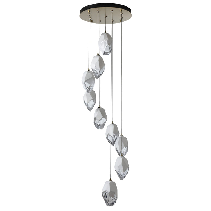 Hubbardton Forge - 131141-SKT-LONG-86-WP0755 - LED Pendant - Chrysalis - Modern Brass
