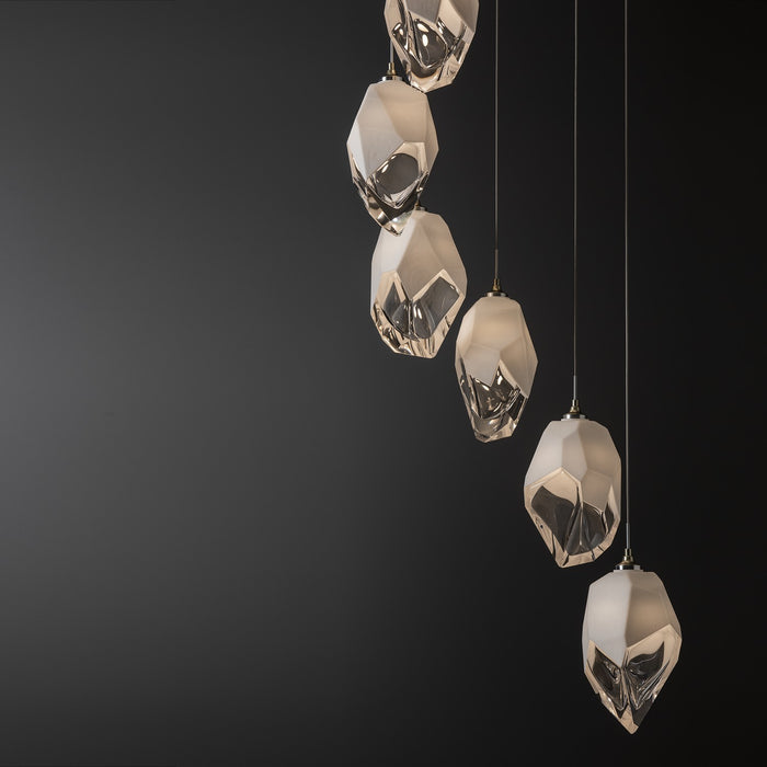 Hubbardton Forge - 131141-SKT-LONG-86-WP0755 - LED Pendant - Chrysalis - Modern Brass