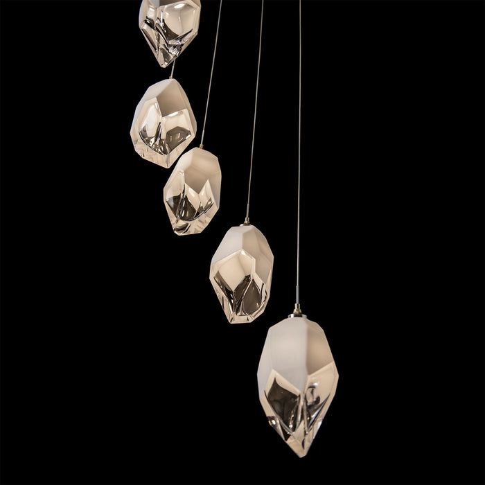 Hubbardton Forge - 131141-SKT-LONG-86-WP0755 - LED Pendant - Chrysalis - Modern Brass