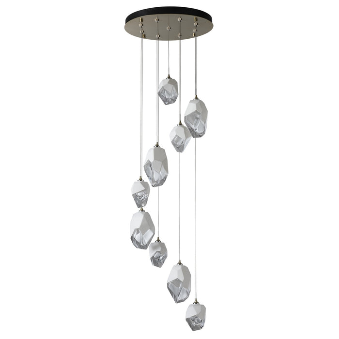 Hubbardton Forge - 131142-SKT-LONG-86-WP0756 - LED Pendant - Chrysalis - Modern Brass