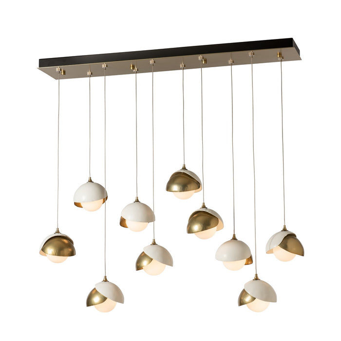 Hubbardton Forge - 131205-SKT-STND-86-02-GG0711 - LED Pendant - Brooklyn - Modern Brass