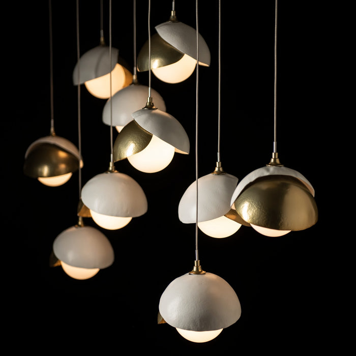 Hubbardton Forge - 131205-SKT-STND-86-02-GG0711 - LED Pendant - Brooklyn - Modern Brass