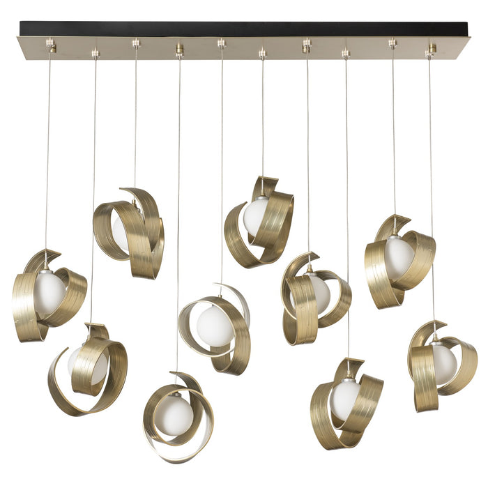 Hubbardton Forge - 131208-SKT-STND-86-GG0711 - LED Pendant - Riza - Modern Brass