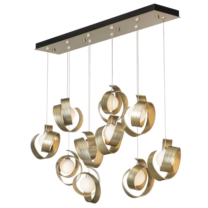 Hubbardton Forge - 131208-SKT-STND-86-GG0711 - LED Pendant - Riza - Modern Brass