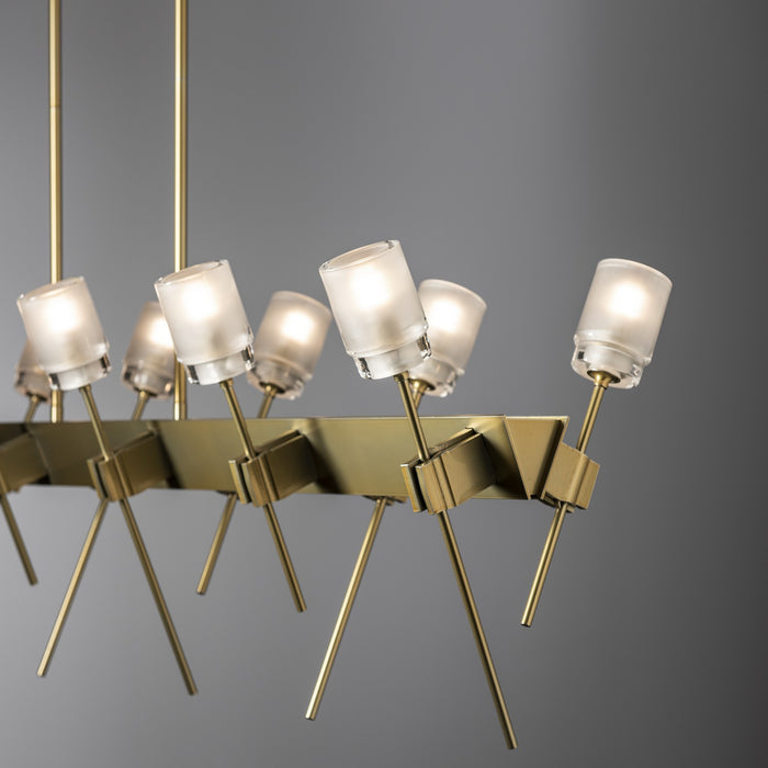 Hubbardton Forge - 131525-SKT-MULT-86-YC0369 - LED Pendant - Echo - Modern Brass