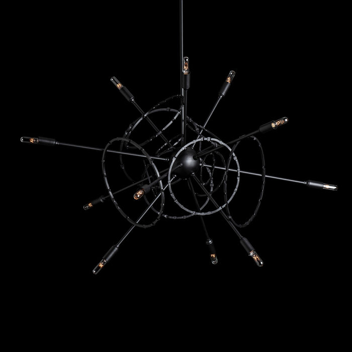Hubbardton Forge - 131604-SKT-MULT-10 - 12 Light Pendant - Olympus - Black