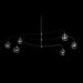 Hubbardton Forge - 136357-SKT-MULT-10-FD0710 - Six Light Pendant - Ume - Black