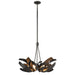 Hubbardton Forge - 136501-SKT-MULT-14-YE0352 - Six Light Pendant - Corona - Oil Rubbed Bronze