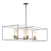 Hubbardton Forge - 138940-SKT-MULT-84-07-GG0392 - Six Light Pendant - Portico - Soft Gold