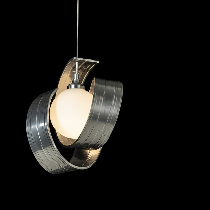 Hubbardton Forge - 161186-SKT-STND-85-GG0711 - LED Pendant - Riza - Sterling