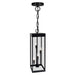 CWI Lighting - 1695P8-4-101 - Four Light Outdoor Hanging Lantern - Windsor - Black