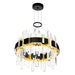 CWI Lighting - 1592P18-612 - LED Chandelier - Aya - Pearl_Black_Titanium_Gold