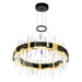 CWI Lighting - 1592P24-612 - LED Chandelier - Aya - Pearl_Black_Titanium_Gold