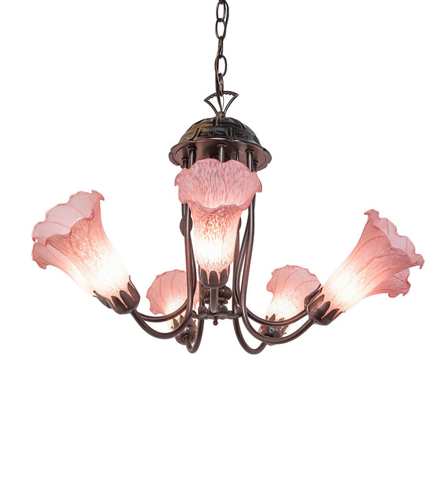 Meyda Tiffany - 251576 - Seven Light Chandelier - Pond Lily - Mahogany Bronze