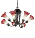 Meyda Tiffany - 251577 - Seven Light Chandelier - Pink/White - Mahogany Bronze