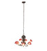 Meyda Tiffany - 251577 - Seven Light Chandelier - Pink/White - Mahogany Bronze