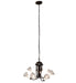 Meyda Tiffany - 251580 - Seven Light Chandelier - White - Mahogany Bronze