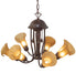 Meyda Tiffany - 251588 - Seven Light Chandelier - Amber - Mahogany Bronze